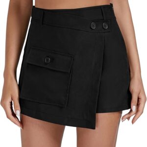 Falda tipo short con corte (estilo urbano)
